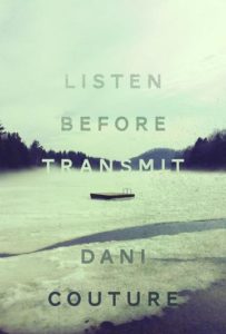 Book cover for Listen Before Transmit, showing a shoreline and a raft in the water